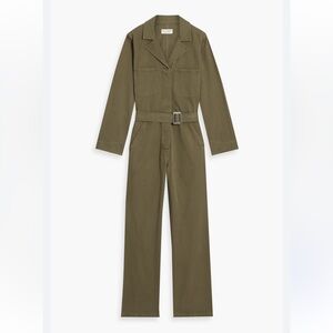 Nili Lotan army green jumpsuit in Small